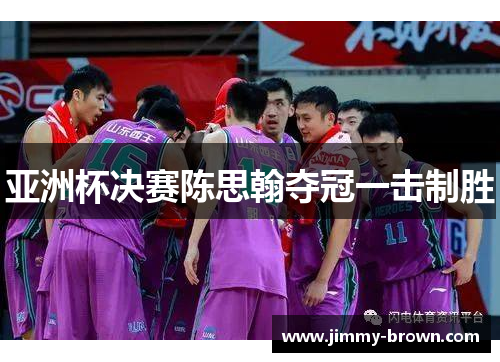 亚洲杯决赛陈思翰夺冠一击制胜